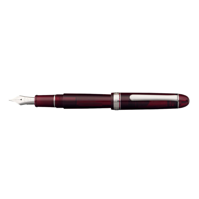 Platinum #3776 Century Fountain Pen Fine Soft - Rhodium Burgundy Model Pnb-18000Cr