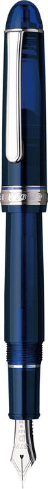 Platinum Fountain Pen - Century Rhodium #3776 Chartres Blue Extra Thick PNB-18000Cr