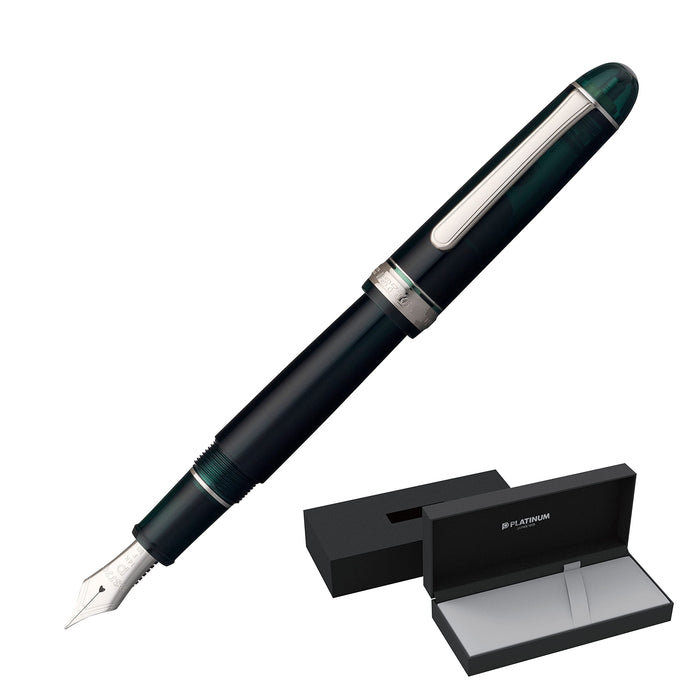 Platinum Fountain Pen #3776 Century Fine Soft Rhodium Laurel Green Pnb-18000Cr #41-0