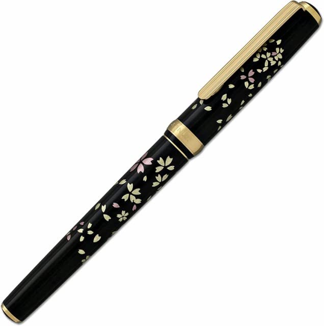 Platinum Fountain Pen Bisaku Modern Makie Medium Point Cherry Blossom Fubuki