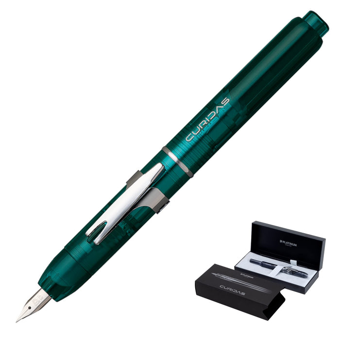 Platinum Fountain Pen Curidas Urban Green Extra Fine PKN-7000#43-1 Model