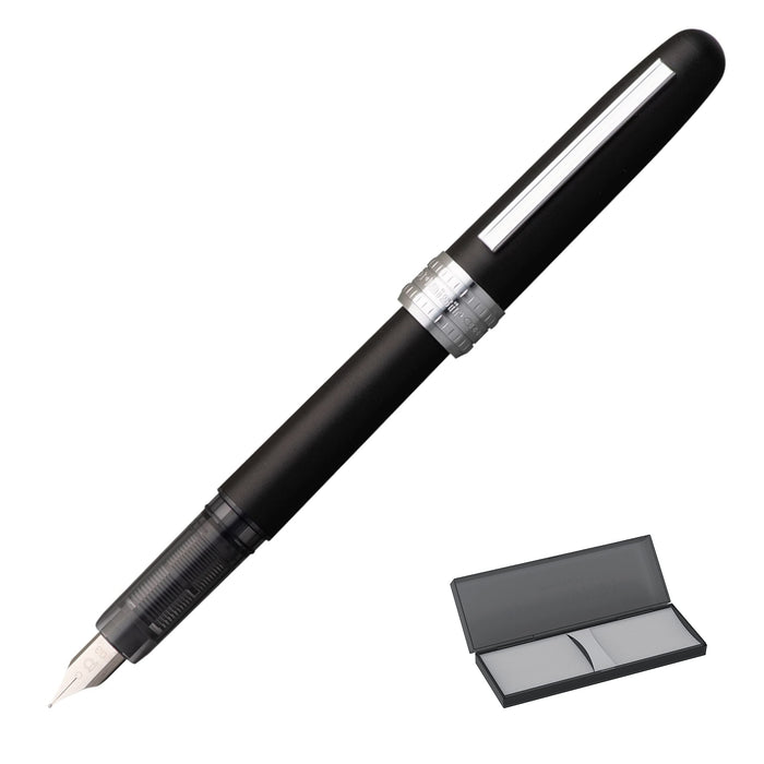 Platinum Plaisir Black Mist Fine Point Fountain Pen PGB-1500#1-2