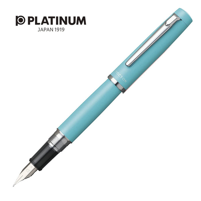 Platinum Procion #52 Medium Point Fountain Pen in Turquoise Blue