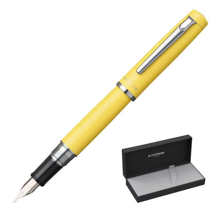 Platinum Procion #68 Fine Point Fountain Pen in Citron Yellow