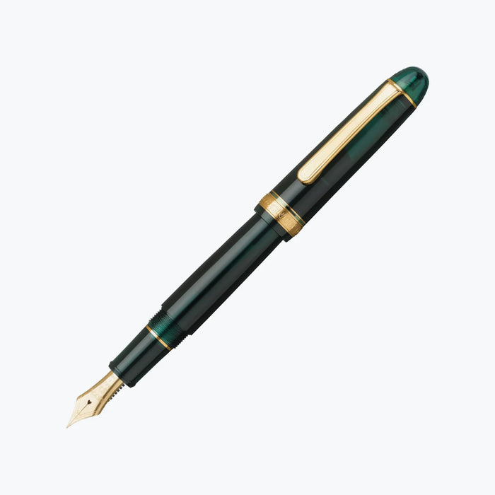 Platinum Fountain Pen #3776 Century - Medium Nib Laurel Green Pnb-15000#41-3