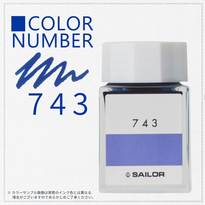 Sailor Fountain Pen with 20ml Kobo 743 Dye Bottle Ink Model 13-6210-743