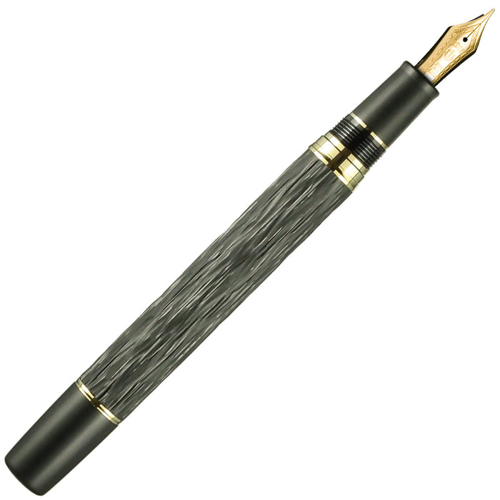 Sailor Fountain Pen Medium Point Night Wind Ebonite Engraved Model 10-8085-420