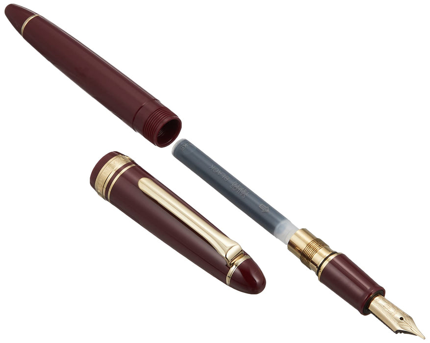 Sailor Fountain Pen Profit Casual with Gold Trim Red Medium Point 11-0570-430