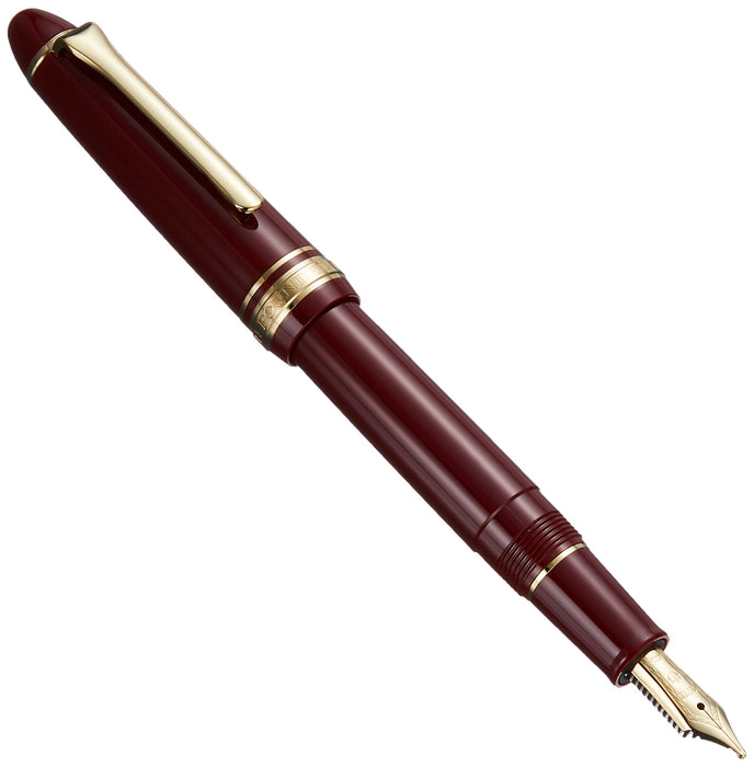 Sailor Fountain Pen Gold Trim Casual Profit Red Zoom Model 11-0570-730