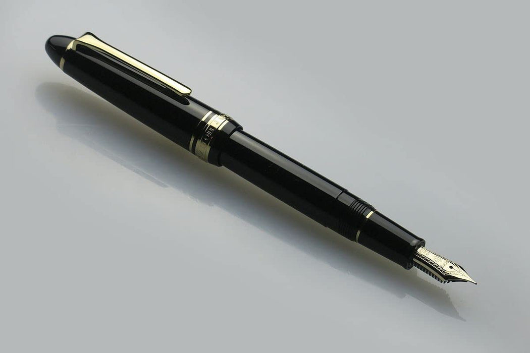 Sailor Fountain Pen Profit - Medium Fine Black with Light Gold Trim 11-1038-320