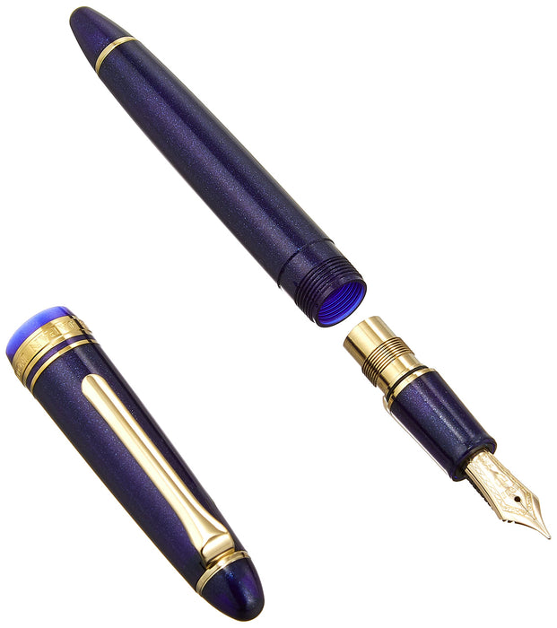 Sailor Fountain Pen Profit Shining Blue Medium Point with Light Gold Trim 11-1038-440