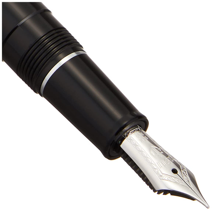 Sailor Fountain Pen - Profit Light Black Medium Fine 11-1039-320 with Silver Trim