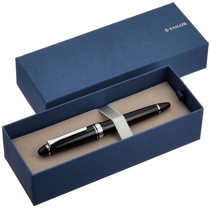 Sailor Fountain Pen Profit Light with Silver Trim Black Music Nib 11-1039-920