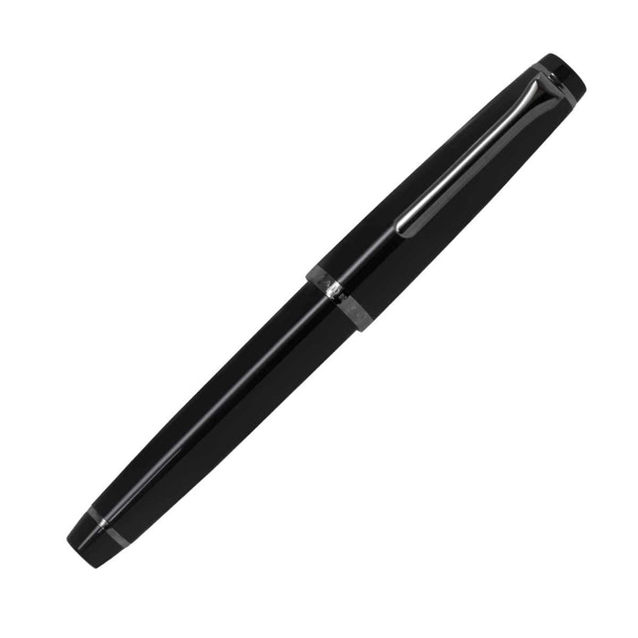 Sailor Fountain Pen Recle All Black Medium Fine - Classic Writing Tool 12-0332-320