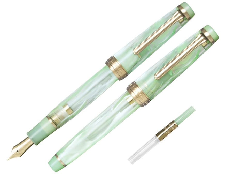 Sailor Veilio Pearl Mint GT Medium Point Fountain Pen 21K Dual-Use Model 11-5045-467