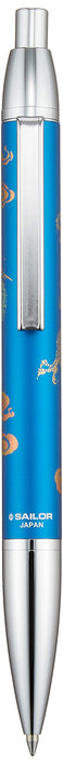 Sailor Fountain Pen - Graceful Makie Four Gods Seiryu Blue Oil-Based Ballpoint 16-0376-240