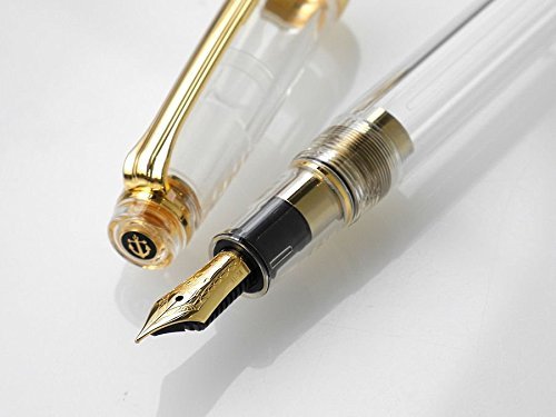 Sailor Fountain Pen Professional Gear Slim Medium Point Gold Transparent 11-9096-400