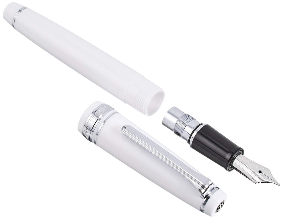 Sailor Professional Gear Slim Fountain Pen Bold Silver White 11-1222-610