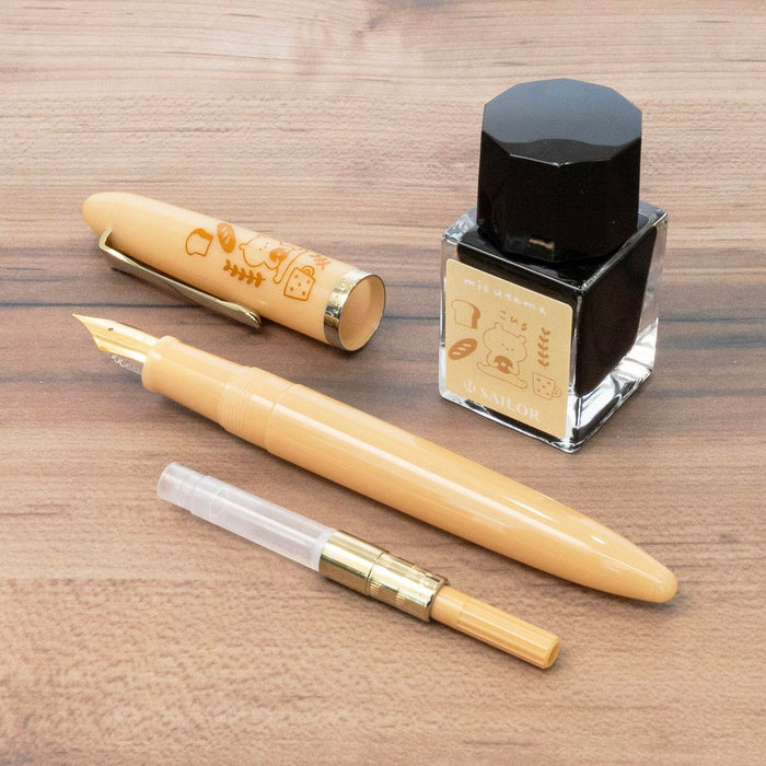 Sailor Medium Fine Fountain Pen Profit Junior +10 Mizutama Kohiru 10-0582-303