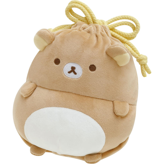 San-X Rilakkuma Pom Poko 抽繩包 Kyomgurumi 系列 Ca44901