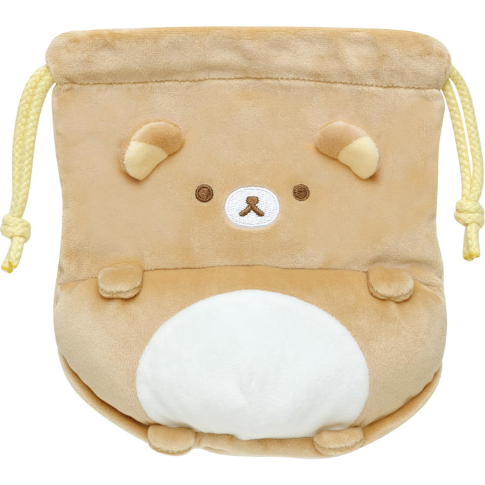 San-X Rilakkuma Pom Poko 抽繩包 Kyomgurumi 系列 Ca44901