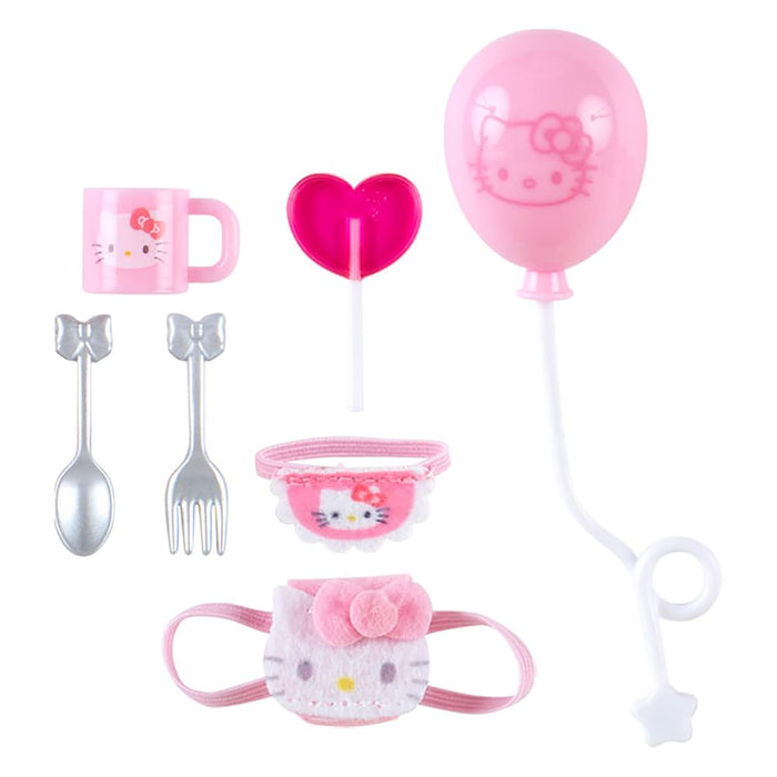 Sanrio Mini Pitatto Friends Hello Kitty Accessory Set Dress Up Supplies 16x8x2.5 cm