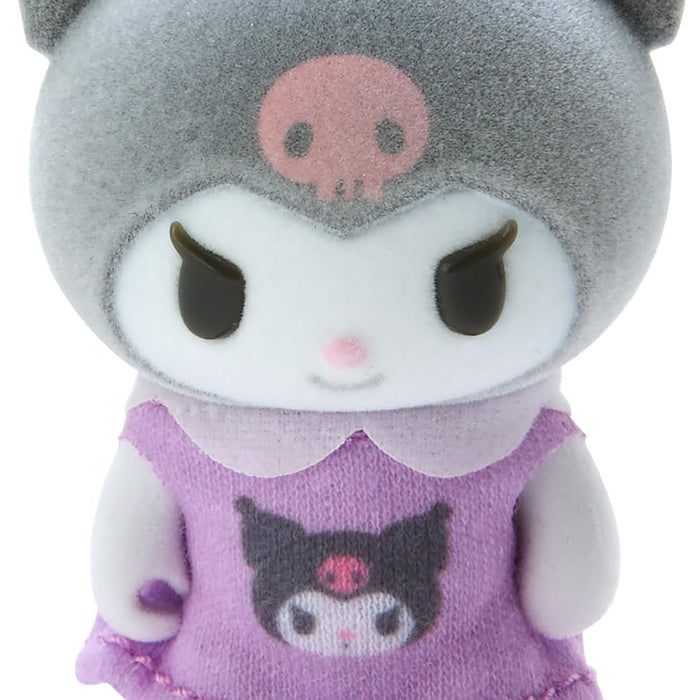 Sanrio Kuromi 迷你 Flocky 换装娃娃 - Sanrio Pitatto Friends Kuromi-Chan 6.8x3.6x3cm 604321