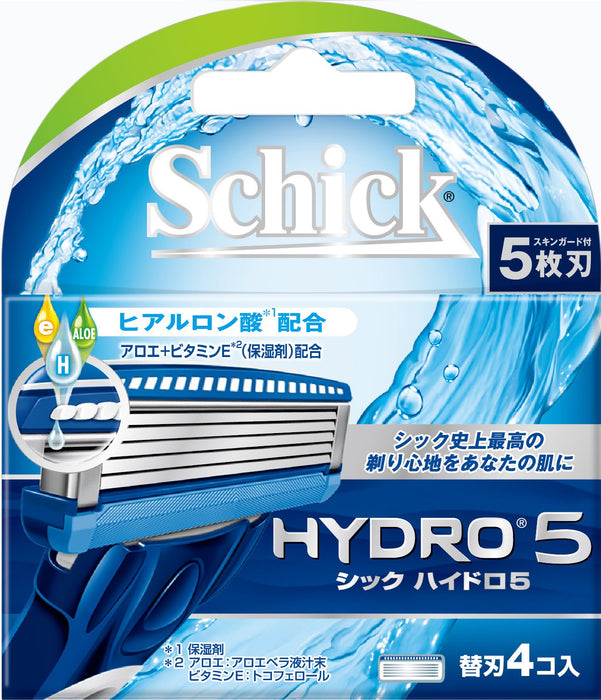 Schick Hydro 5 替换剃须刀刀片 - 5 片装 4 片