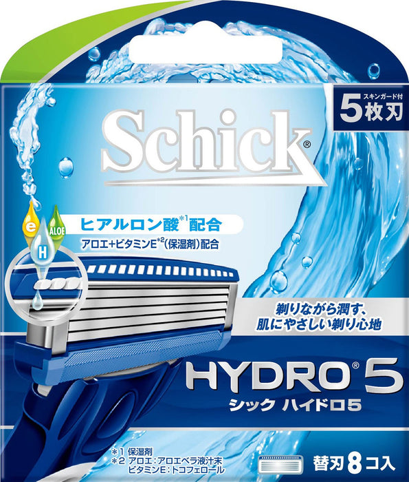 Schick 男士剃须刀 - Hydro 5 替换刀片 5 刀片系统 8 件装