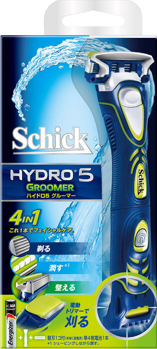 Schick Hydro 5 美容剃须刀带电动修剪器 - 5 刀片男士剃须刀 1 件