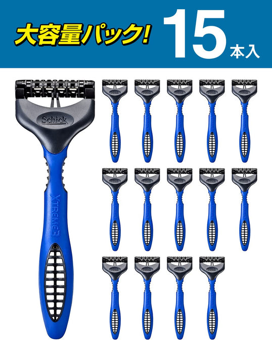 Schick Extreme 3 Shaving Razor Pack of 15 - Quality and Precision by Schick