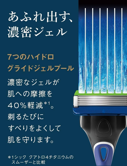 Schick Hydro 5 高级银色剃须刀，适合敏感肌肤，带额外刀片