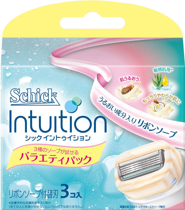 Schick Intuition 3-Piece Variety Pack Replacement Blades