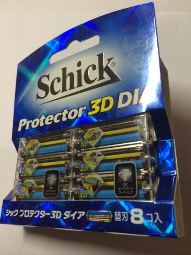 Schick Protector 3D 鑽石刮鬍刀套裝 8 件裝