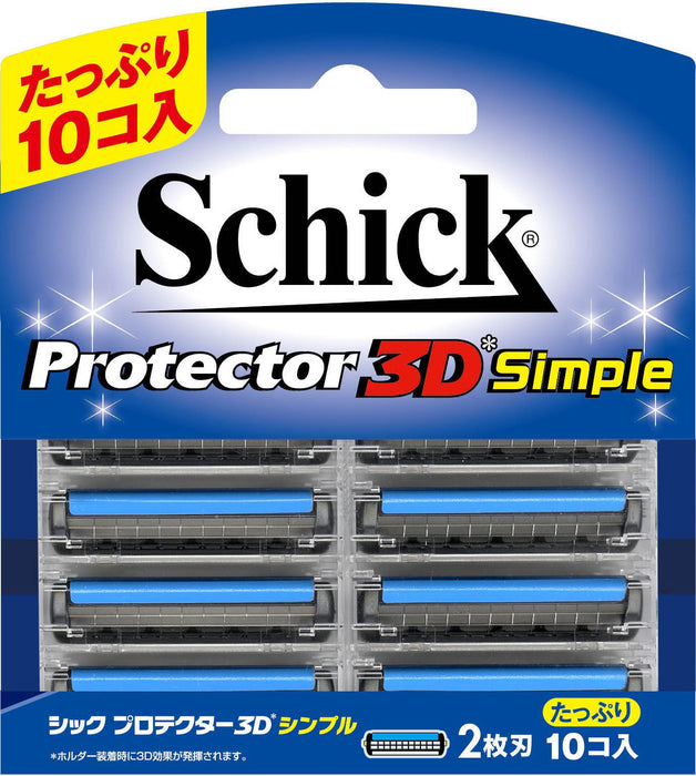 Schick Protector 3D - Schick 10 件装简易替换刀片包