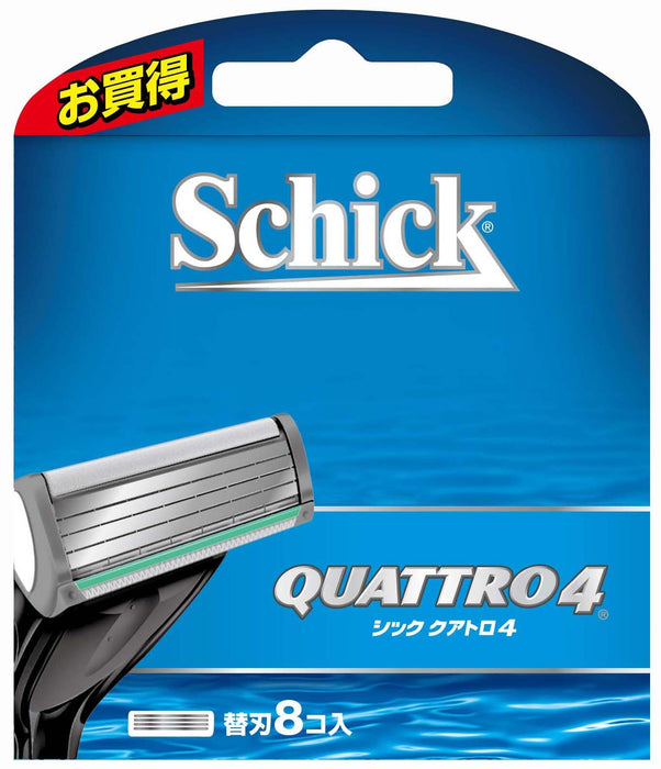 Schick Quattro 4 刀片替換刀片 8 件裝（Schick）