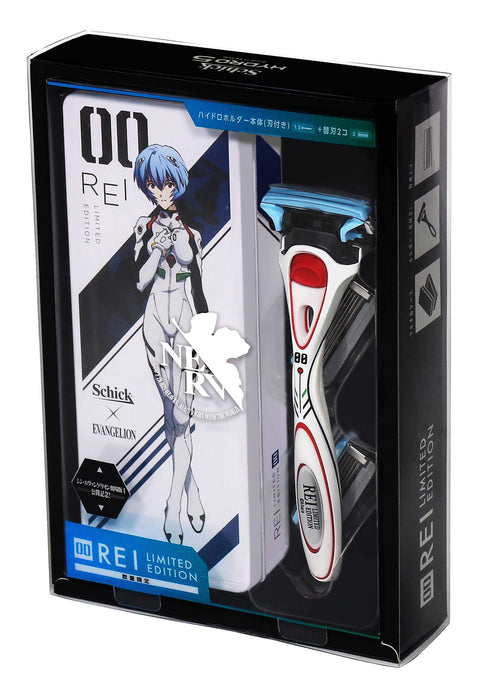 Schick Hydro 5 Blade Holder with 2 Spare Blades and Can Case - Evangelion Edition