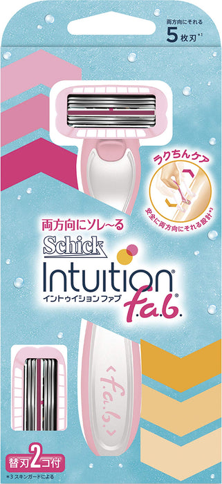 Schick Intuition Fab Holder 女士剃须刀（带 3 个刀片）