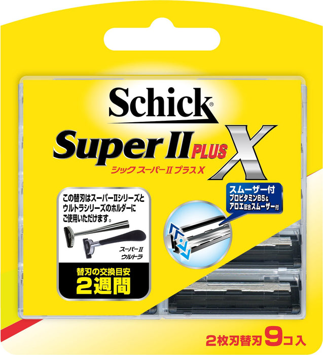 Schick Super II Plus - 9 Piece Pack of Replacement Blades