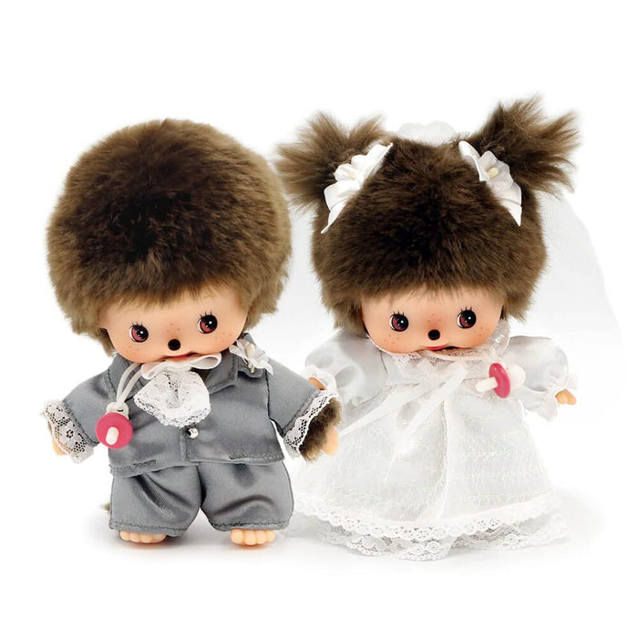 Sekiguchi Monchhichi Babychichi Wedding Set Plush Toy 16cm 234090