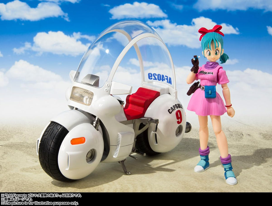 Bandai Spirits SH Figuarts Bulma 的 Bike Hoi Poi 胶囊 9 号转售 - 175 毫米可动人偶