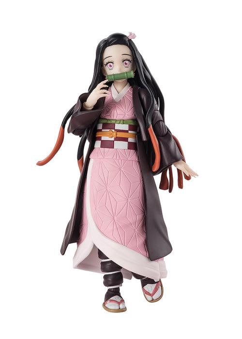 Bandai Spirits Kimetsu No Yaiba Nezuko Kamado 130mm PVC ABS Movable Figure by SH Figuarts