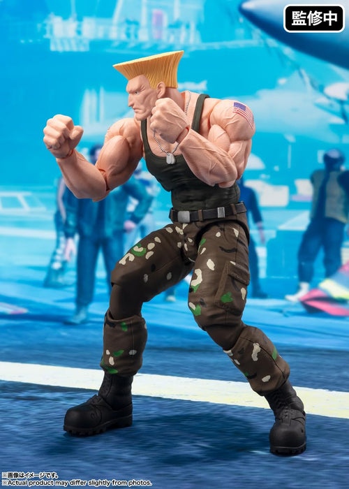 Bandai Spirits SH Figuarts 街頭霸王 Guile 服裝 2 160 毫米 ABS PVC 人偶