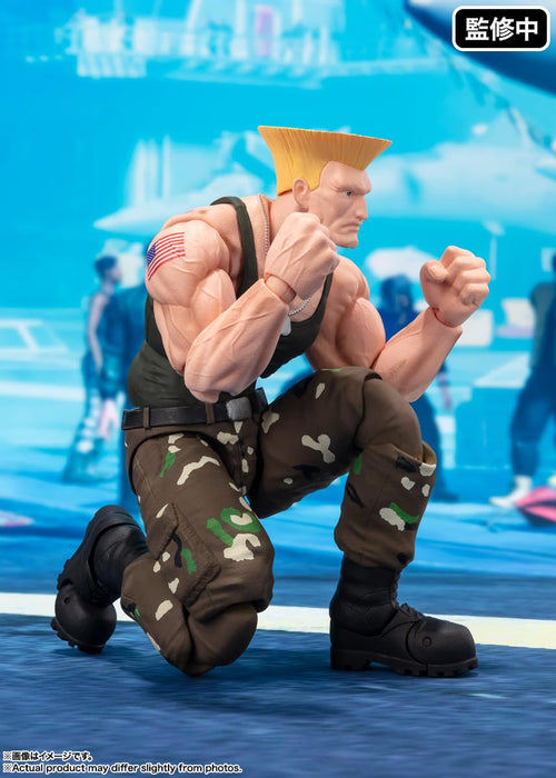 Bandai Spirits SH Figuarts 街头霸王 Guile Outfit 2 160 毫米 ABS PVC 公仔