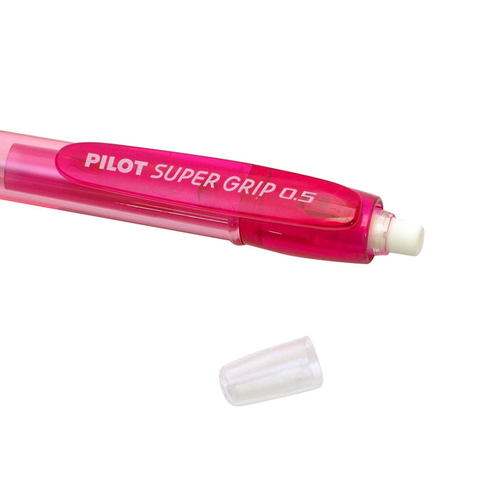 Pilot Sharp Super Grip Knock Pen Transparent Red Hgp10Rtr5