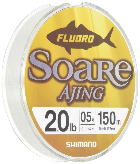 Shimano Soare Ajing 氟碳钓鱼线 150 米 2.5 磅 纯透明