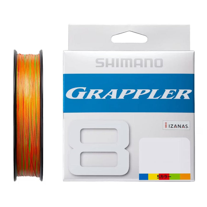 Shimano Grappler 8 Pe 200M 1.5 Line 5 Color Segments 10M Each