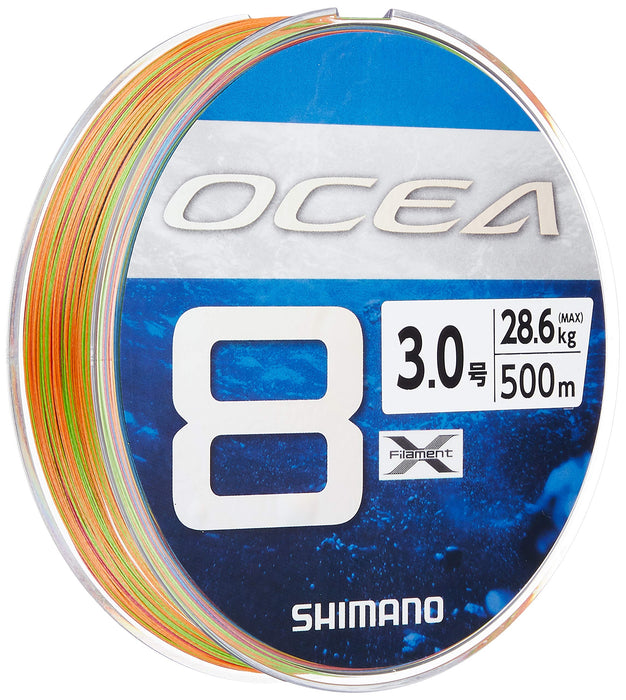 Shimano Ocea 8 500M 钓鱼线 3.0 5 种颜色 耐用性能