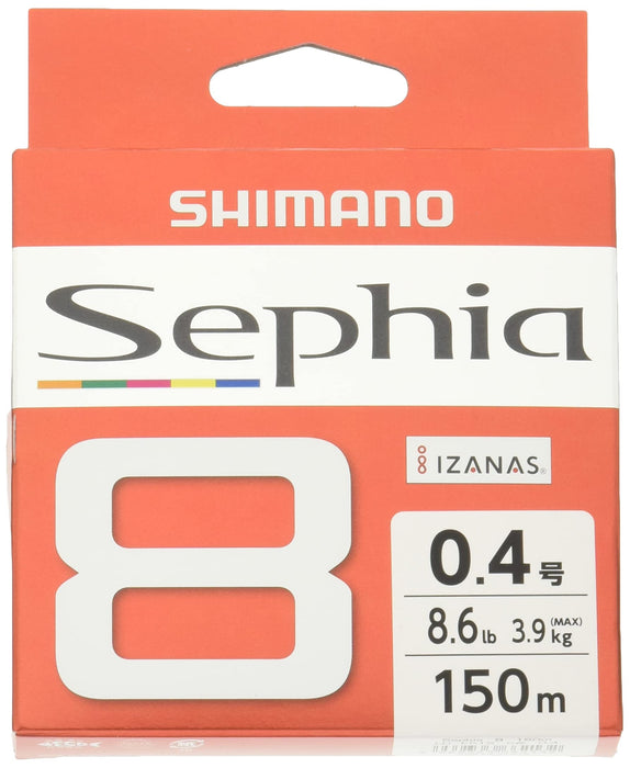 Shimano Sephia 8 PE Fishing Line 150M 0.4 - Premium Eging Line