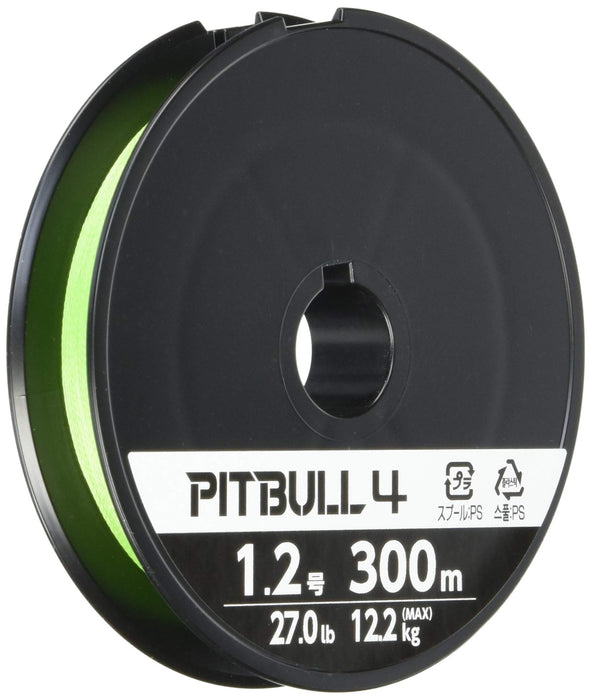 Shimano Pitbull 4 Fishing Line - 300M 1.2 Lime Green - High Strength